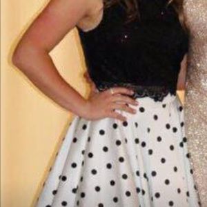 Two piece homecoming dress